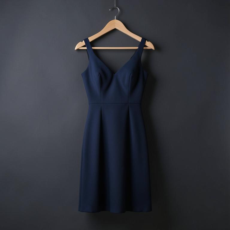 Vestido corto planchado